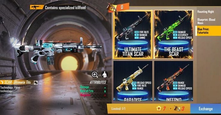 Free Fire New Incubator: The Futuristic SCAR And The Legend Of Swordsman