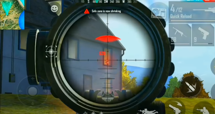 Drag The Aim Quickly And Shoot