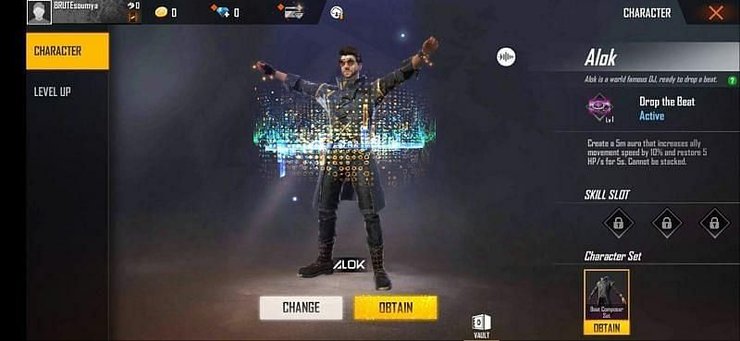 Garena Free Fire Lets Compare The Ability Of Dj Alok And A124