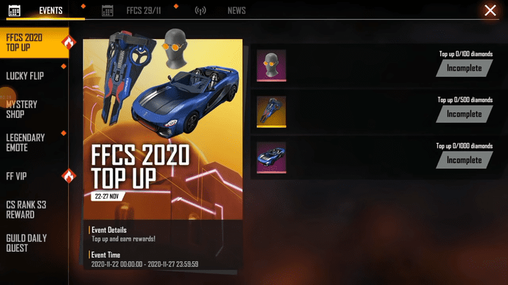 Free Fire New FFCS Top Up Event: List Of Exclusive Reward Revealed