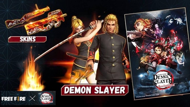 Garena Free Fire Thailand Announces Collaboration With Demon Slayers