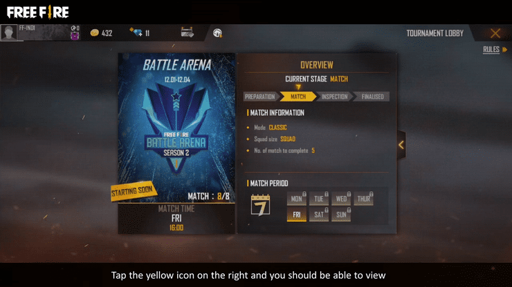 Free Fire Battle Arena Season 2 