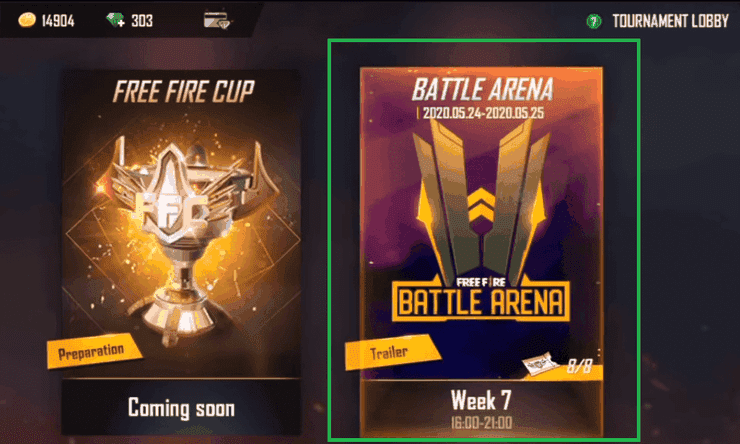 Free Fire Battle Arena Season 2 Starting Date