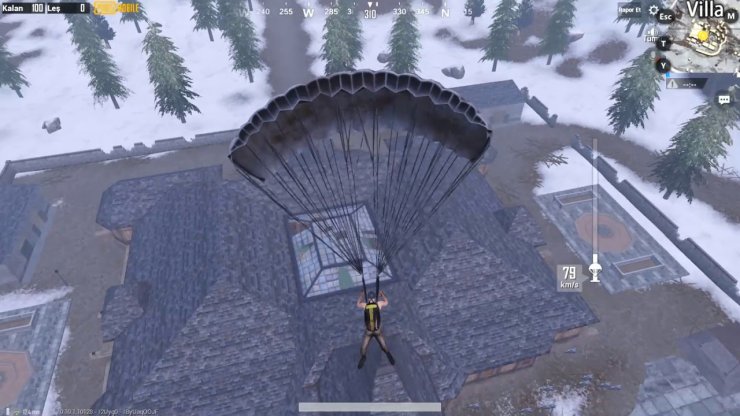 Try To Drop On The Roof Of The Villa
