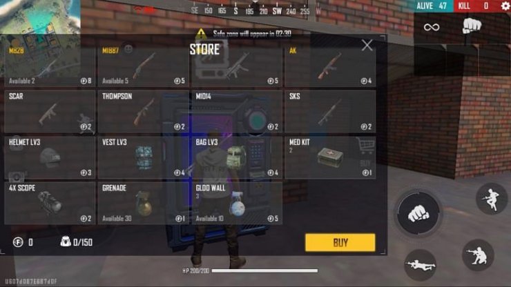 Vending Machine in game items