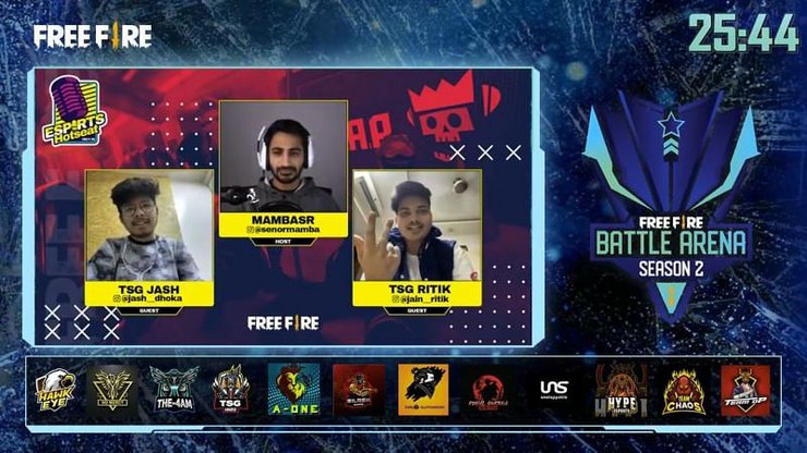Free Fire Battle Arena Season 2 Play Ins Casters