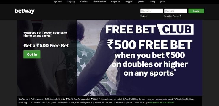 Betway Gives Out Free Bets Regularly