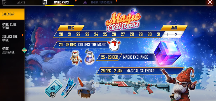 Free Fire New Year Events With Many Attractive Rewards