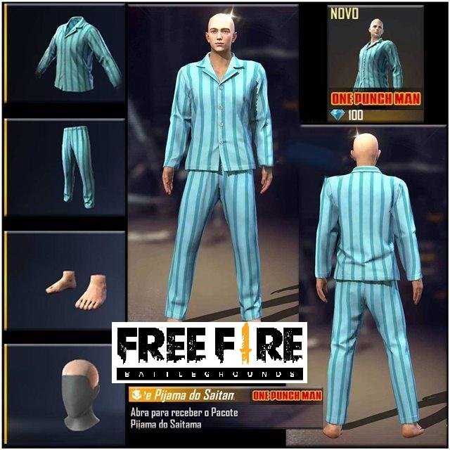 Pacote Pijama Do Saitama Free Fire 2cb3