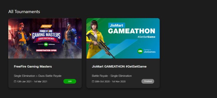 Jio Free Fire Gaming Masters Format