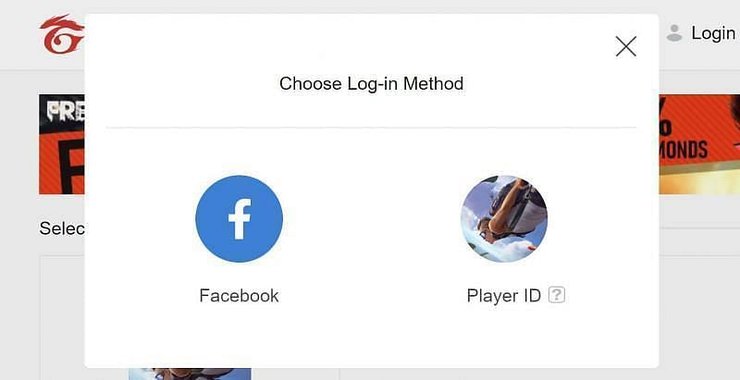 Choose Log-in method