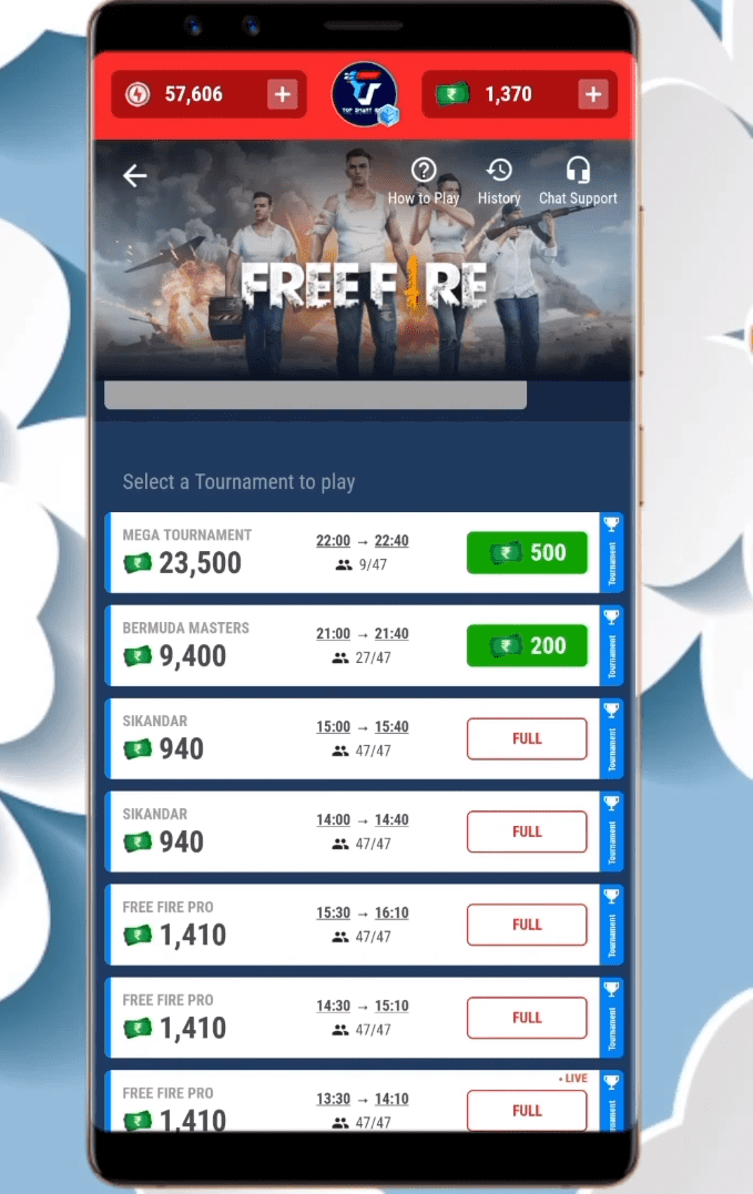 Best Free Fire Tournament App With Free Entry To Win Real Money Mobile Premier League