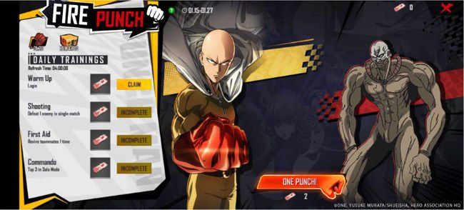 One-Punch Man themed items