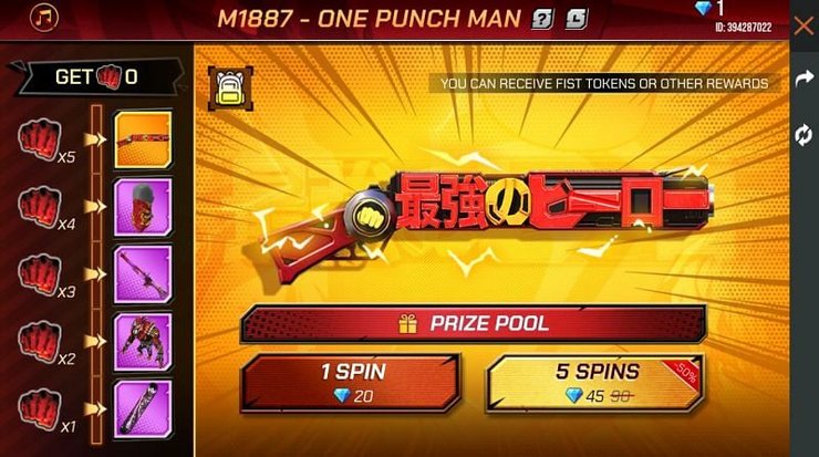 How To Get One Punch Man M1887