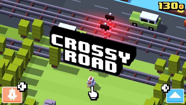 crossy road ui computer face
