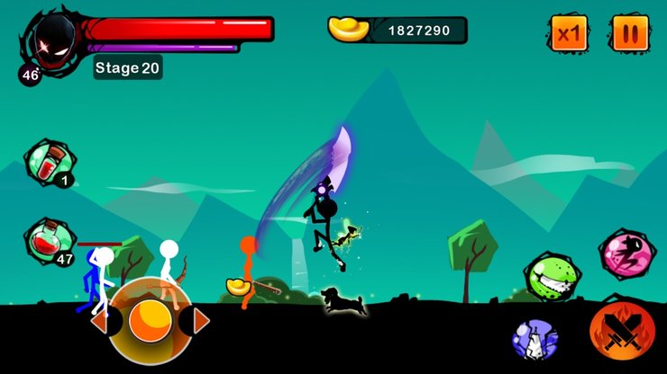 Stickman Ghost Ninja Warrior