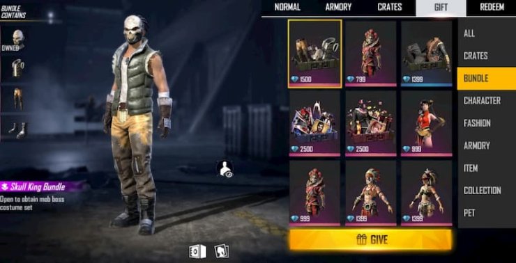 Free Fire Costumes