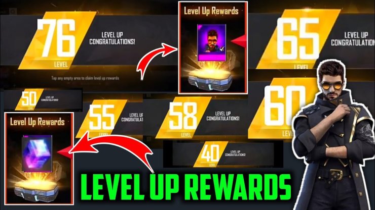 Free Fire Level Up Rewards