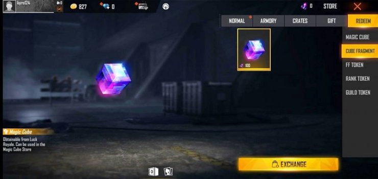 100 Cube Fragments make 1 Magic Cube