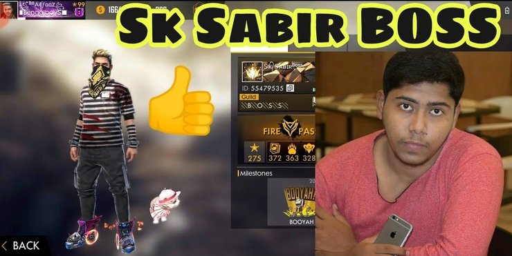 SK Sabir Boss Free Fire Settings, Free Fire ID, Stats, And More