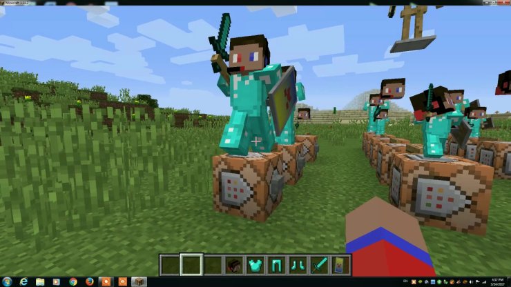 Minecraft Zırh Standı Pozları