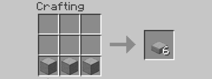 Minecraft Crafting Smooth Stone Slab