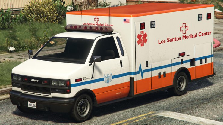 Ambulans Gtav Front Lsmc