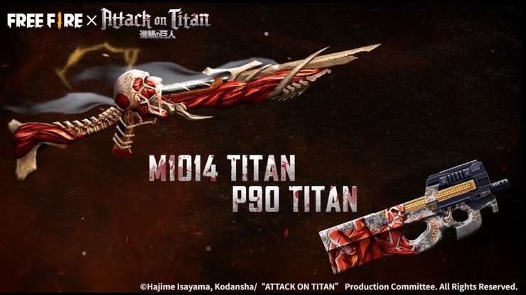 Titan Free Fire Görünümüne Saldırı