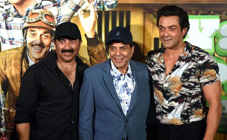 Sunny Deol Dharmendra And Bobby Deol