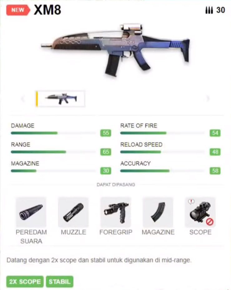 Mid Range Weapons Xm8