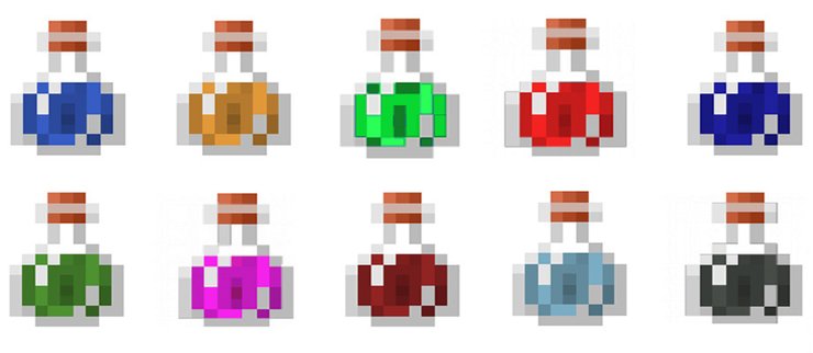all minecraft potions