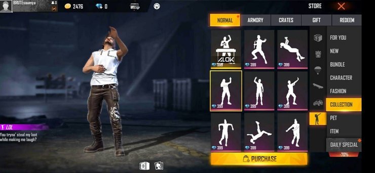 Top 5 Most Popular Emotes In Free Fire