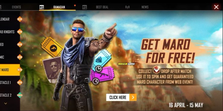 Free Fire: atualização OB27 traz novo personagem Maro e mais