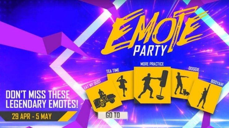 Free Fire Emote Party Event 2