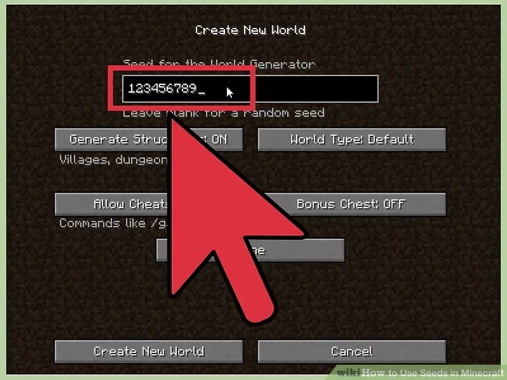 How To Use Minecraft Seed 1
