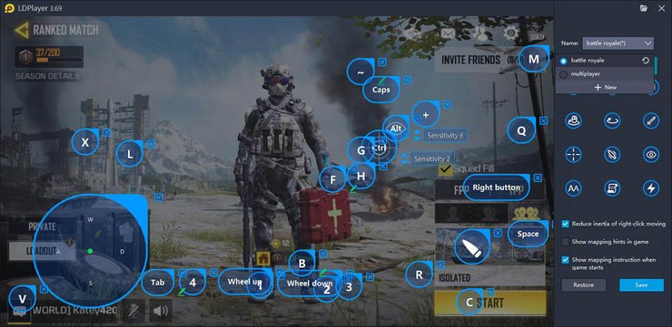 Ldplayer emulator for COD Mobile on PC