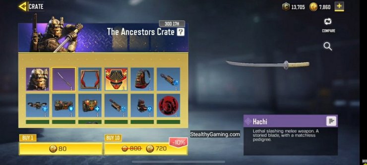 Cod Mobile Hachi Crate