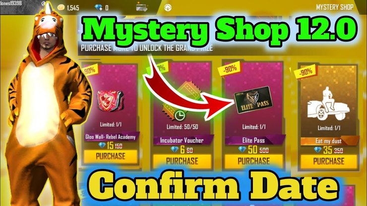 Free Fire Mystery Shop 12 0 Date