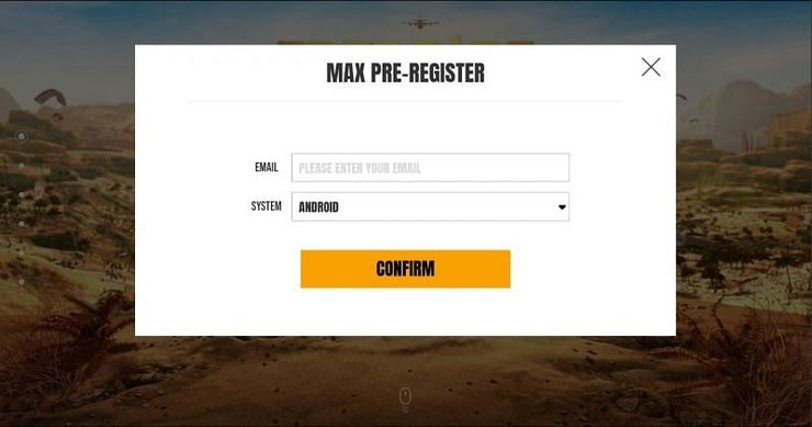 Pre register ff max