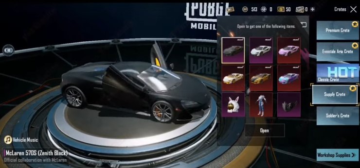 Pubg Mobile Mclaren 570s