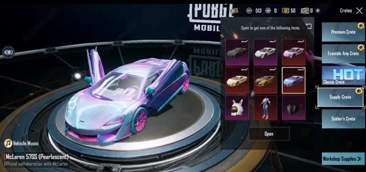 Pubgm X Mclaren Collaboration Pearl