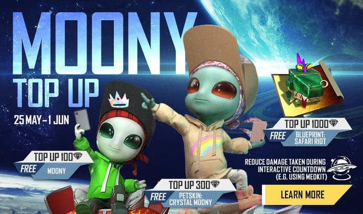 Free Fire Top Up Event Moony