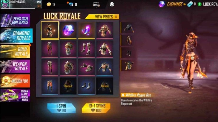 Wildfire Rogue Bundle Luck Royale