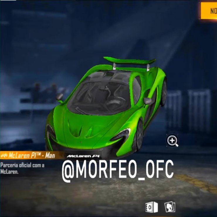 free fire mclaren car skin