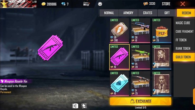 Weapon Voucher Free Fire