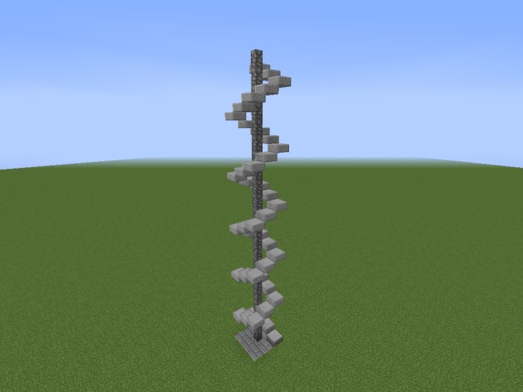 Stairs Minecraft Spiral