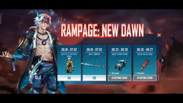 Rampage New Dawn Events