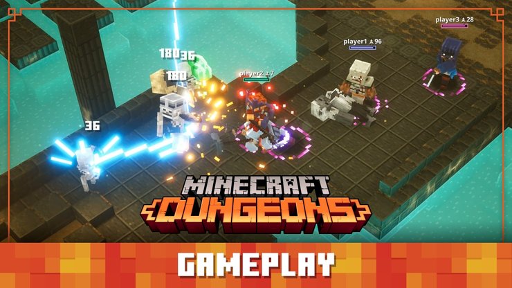 Minecraft Dungeons Co-op Gameplay