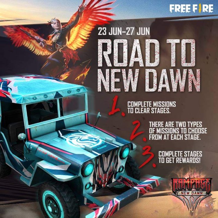 Road To New Dawn Event Free Fire