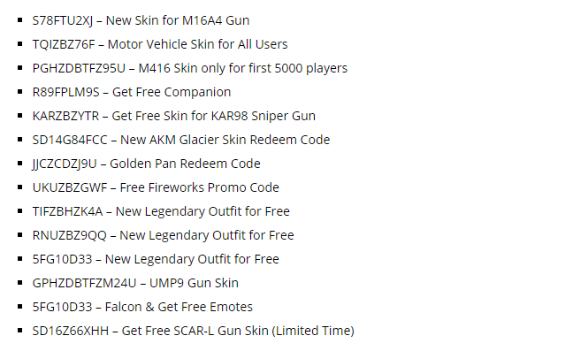 Pubgm Redeem Code June